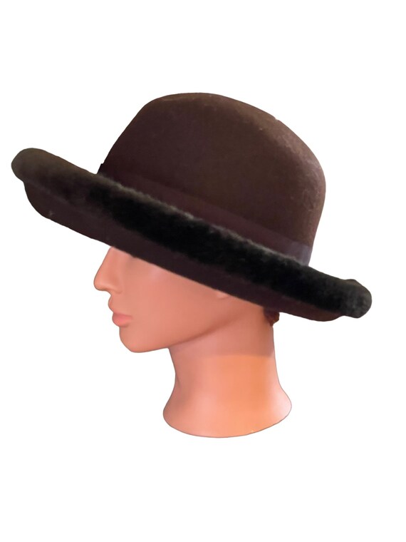 Holt Renfrew Wool Bowler/derby Style Hat Made in Italy - Etsy display picture 2