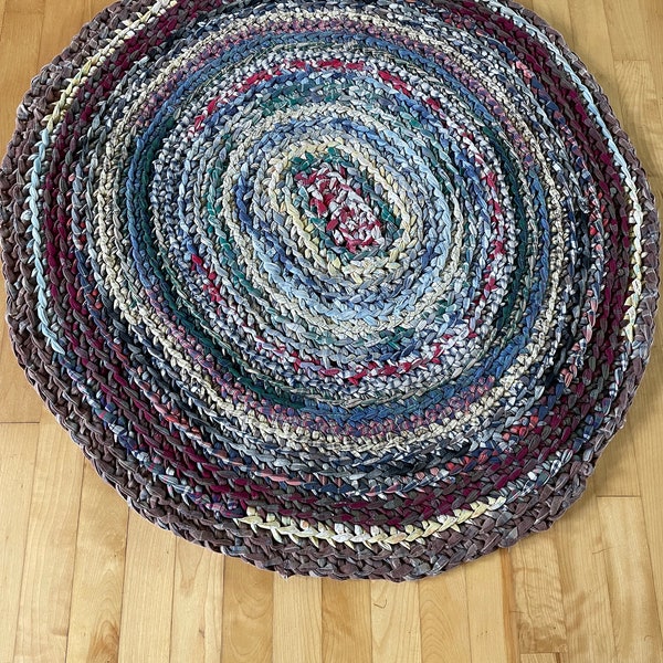 Colorful Braided Rug Etsy