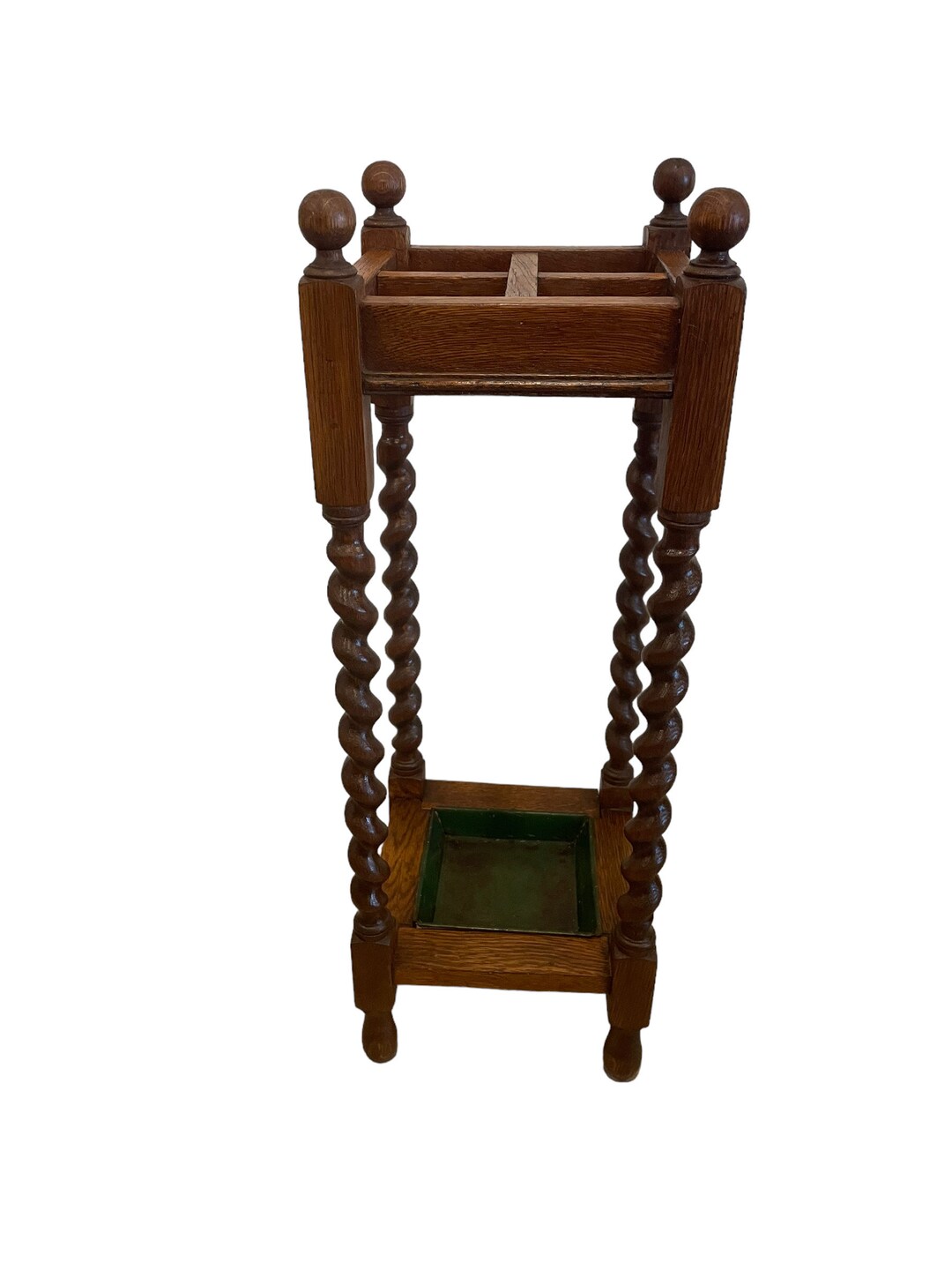 Arts & Crafts Oak Barley Twist Umbrella Cane Stand Etsy