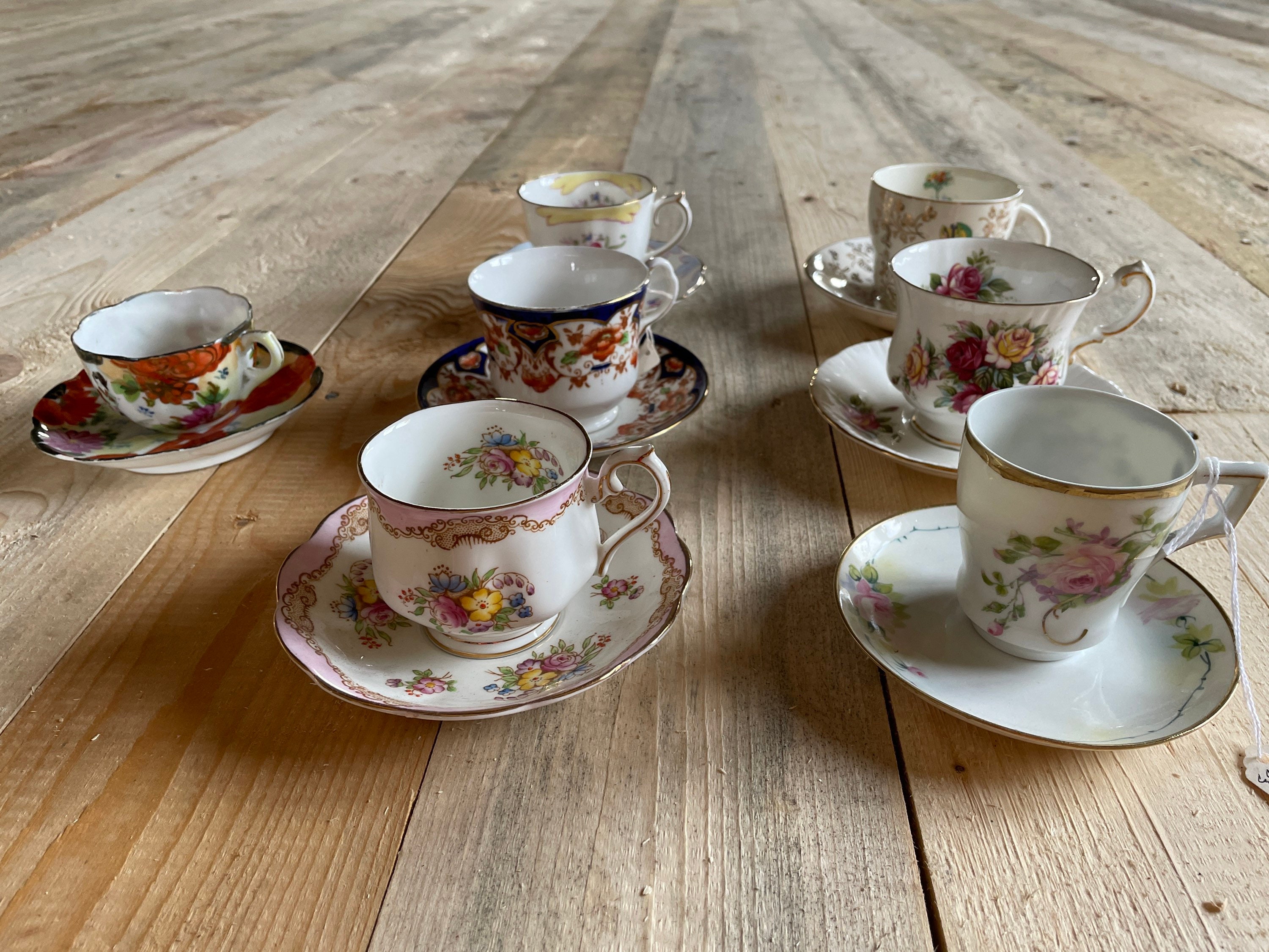Grouping of 7 Fine Bone China Teacups - - Etsy Canada
