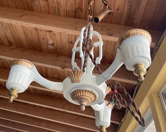 1930s Art deco chandelier