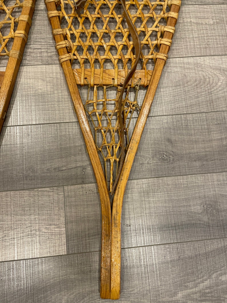 Lac Megantic Quebec Snowshoes 1940s Torpedo 14 X 42 Etsy
