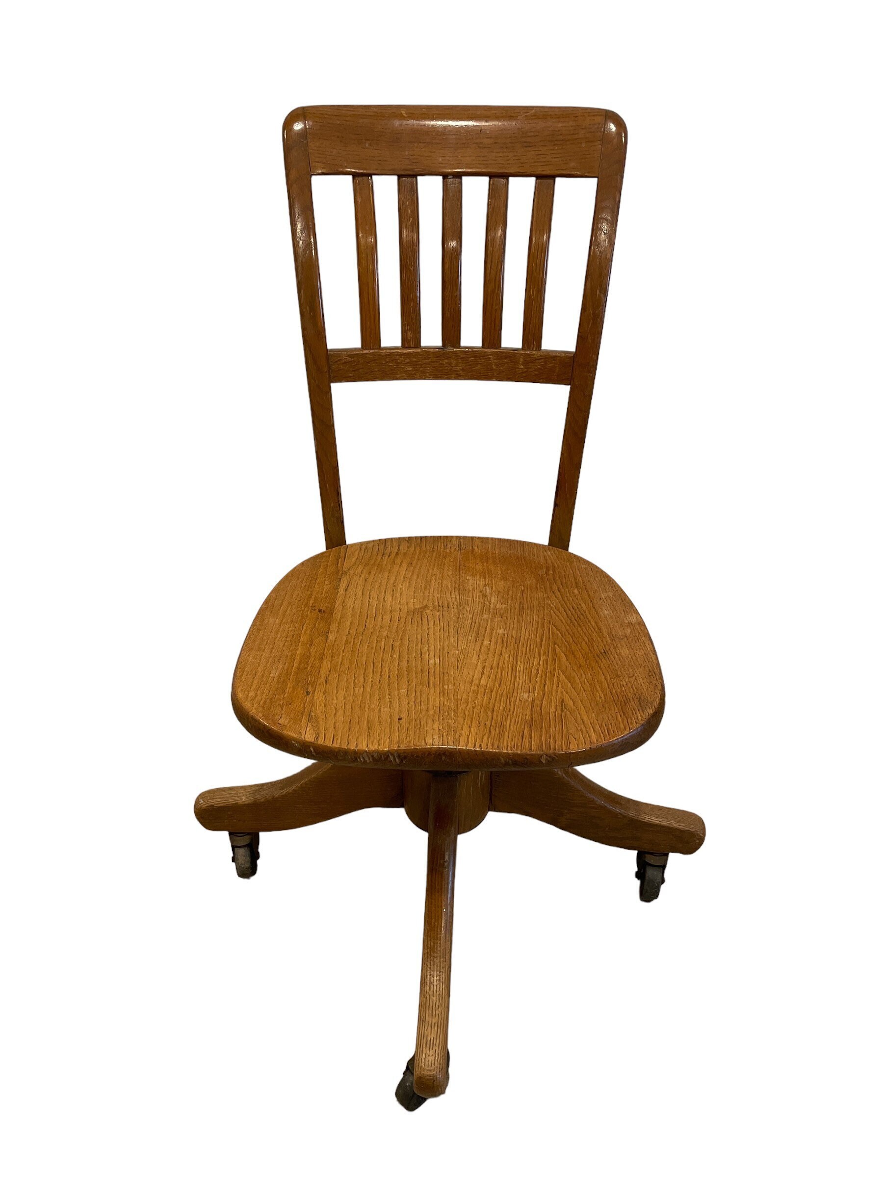 1930s H. Krug Furniture Company Mission Style Oak Chair With -  Sweden