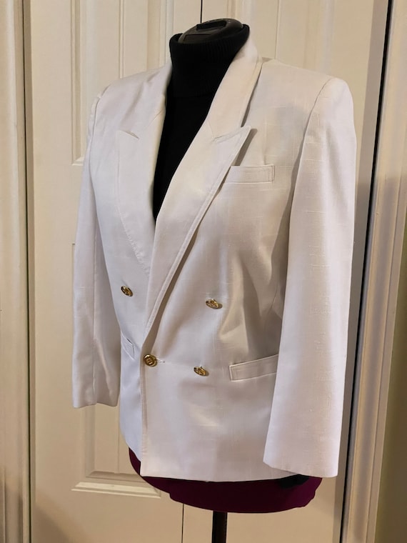 80s outlet white blazer