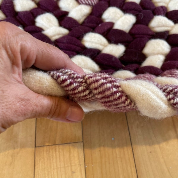 Wool Braided Rug Etsy