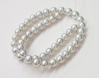 Gelimiteerd op daadwerkelijk item Natuurlijke kleur ketting Madama-rangschikking Uiterst zeldzaam 9 mm - 9,5 mm Echte Akoya-parel Japan 16,5 inch star-and-choker あこや 真珠