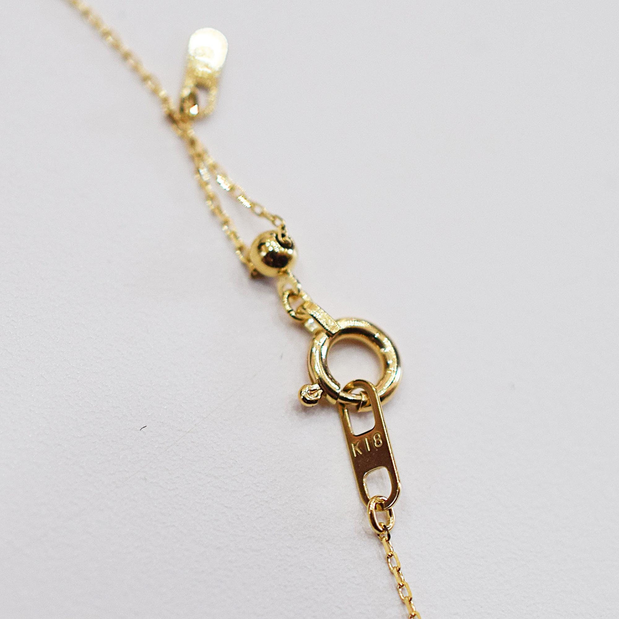 K18 WG Necklace and Ring #14 Set