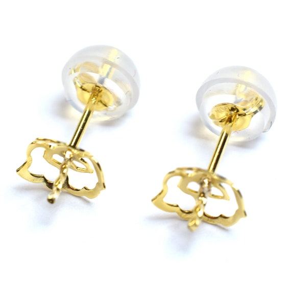 18K YGスタッドピアス金具パール9mm以下のサイズにおすすめ - Etsy 日本