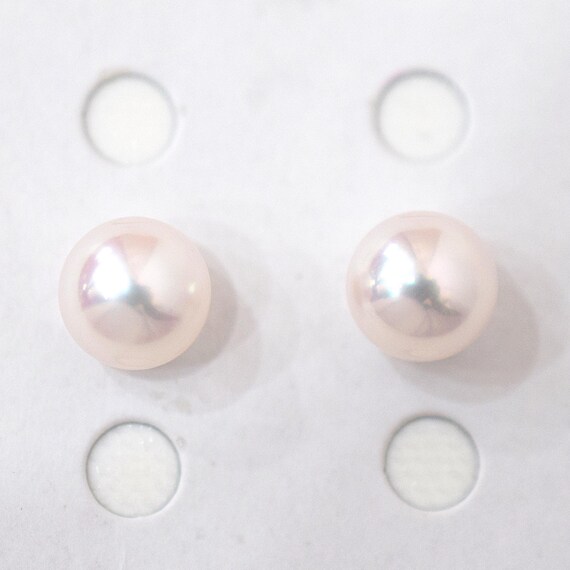 AAAランク 8 mm - 8.5 mm ホワイトピンク 天女カラー アコヤ真珠