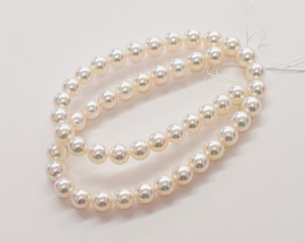 Pearl Science Institute Certificate HANADAMA White Pink 8-8.5mm