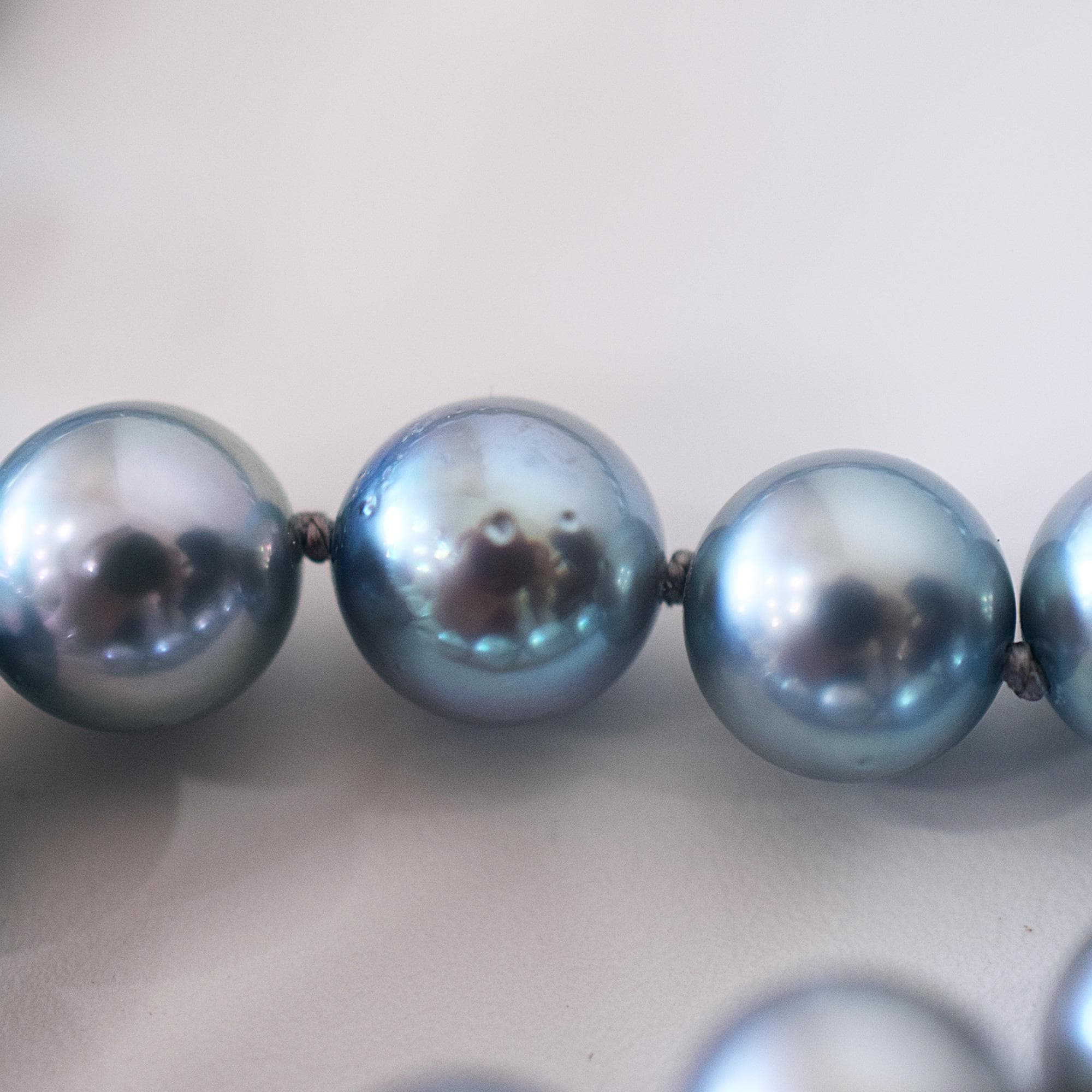 現品限定 ネックレス コバルト染めカラー 8mm～9mm 日本産あこや本真珠 