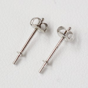 18K YGスタッドピアス金具パール9mm以下のサイズにおすすめ - Etsy 日本