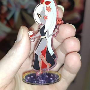 Cocktail New Year Vaggie Mini Acrylic Standee - (Hazbin Hotel Fanmerch)