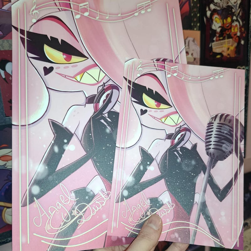 Hazbin Hotel Angel Dust Drag Etsy