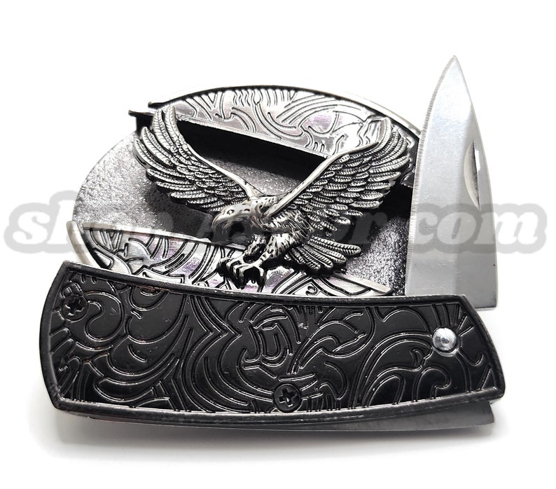 Soaring Eagle Folding Knife Belt Buckle image 5