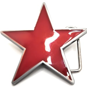 Red Star Belt Buckle image 2