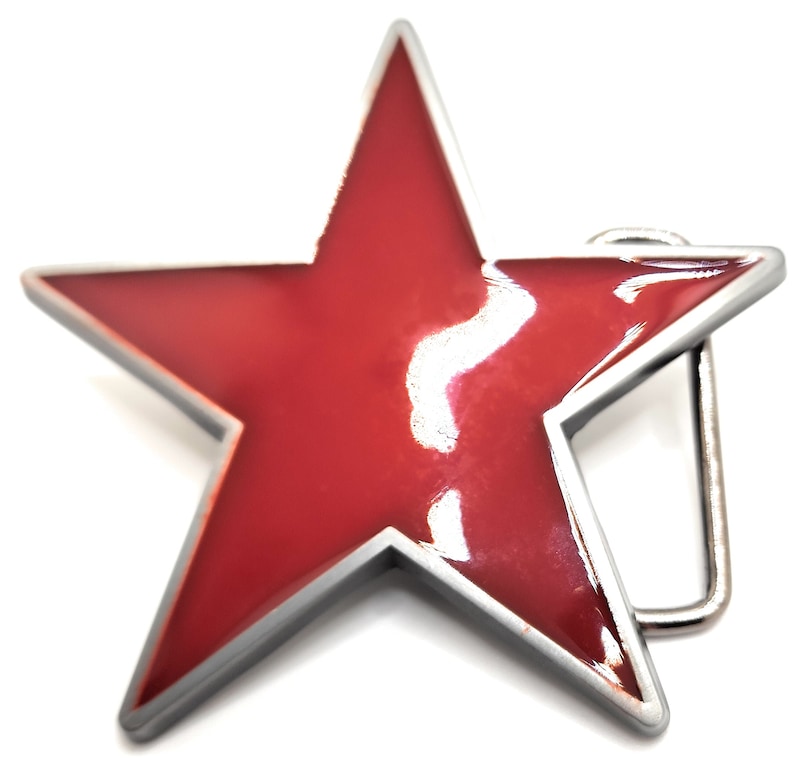 Red Star Belt Buckle image 2