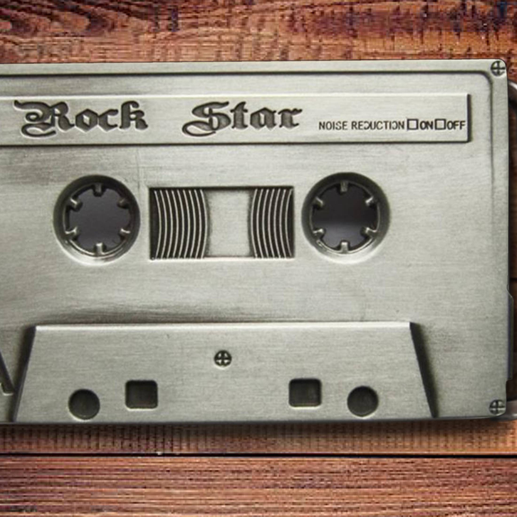 Rock Star Cassette Tape Belt Buckle Etsy