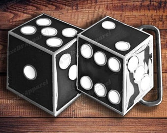 Black Dice Belt Buckle