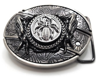 Spider Folding Knife Belt Buckle