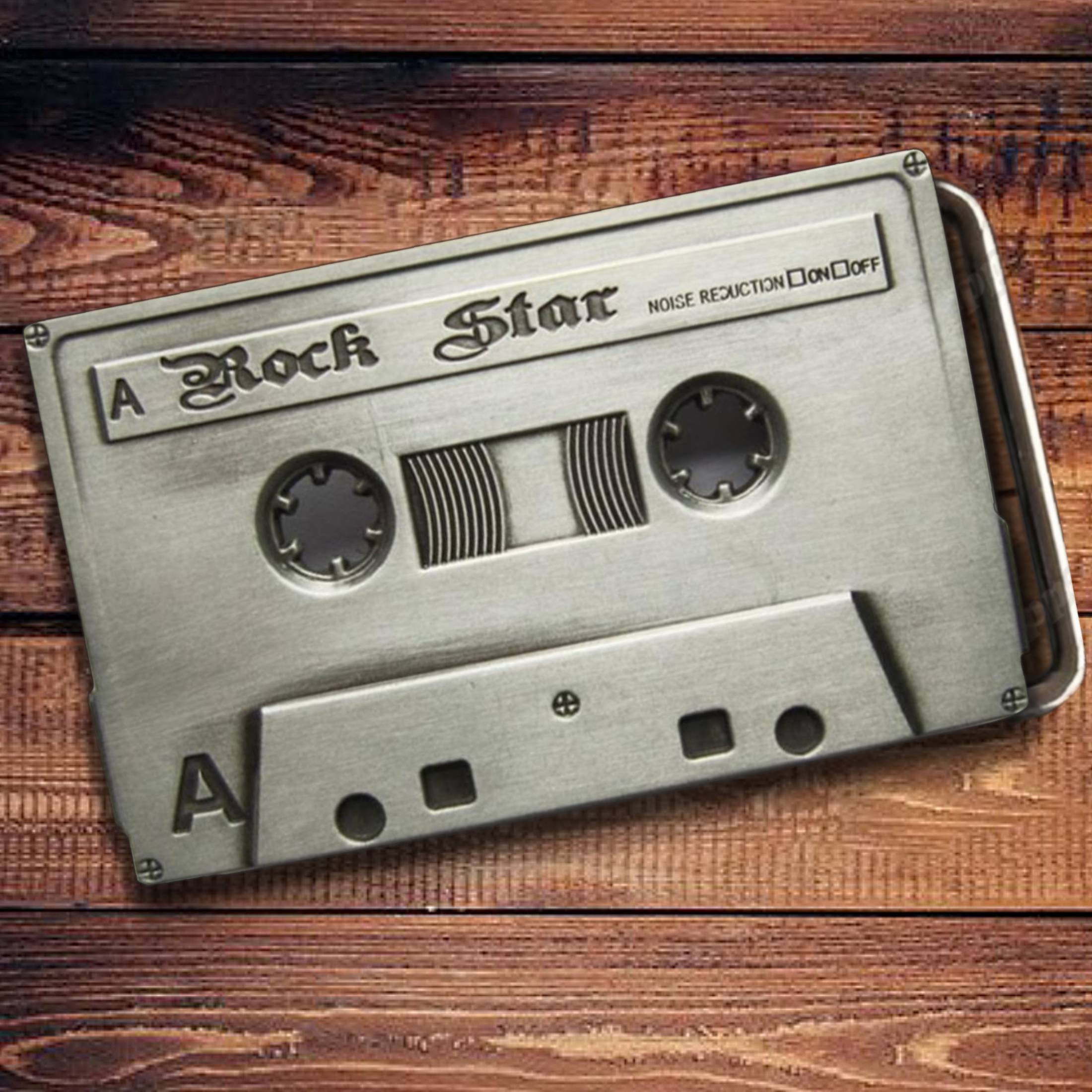 Rock Star Cassette Tape Belt Buckle Etsy