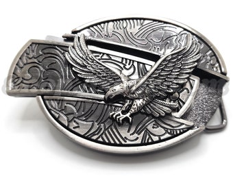 Soaring Eagle Folding Knife Belt Buckle