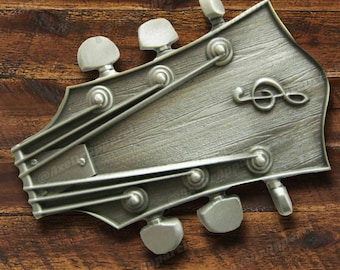 Guitar Belt Buckle / Guitar Headstock Belt Buckle