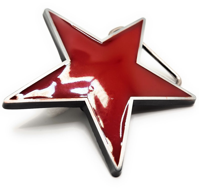 Red Star Belt Buckle image 1