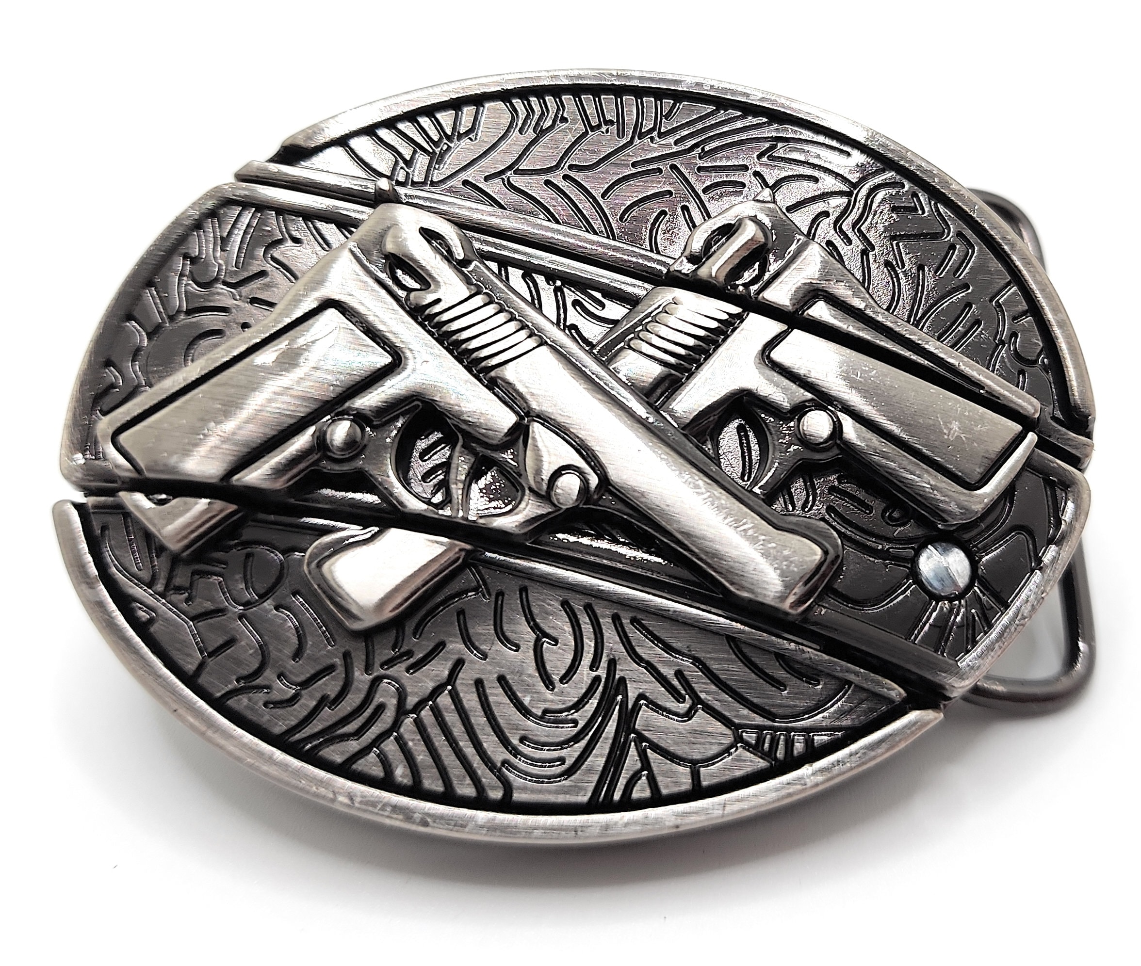 Dual 1911s Folding Knife Belt Buckle Etsy