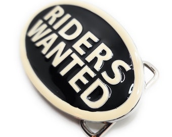 Riders Wanted Belt Buckle