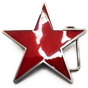 Red Star Belt Buckle image 4