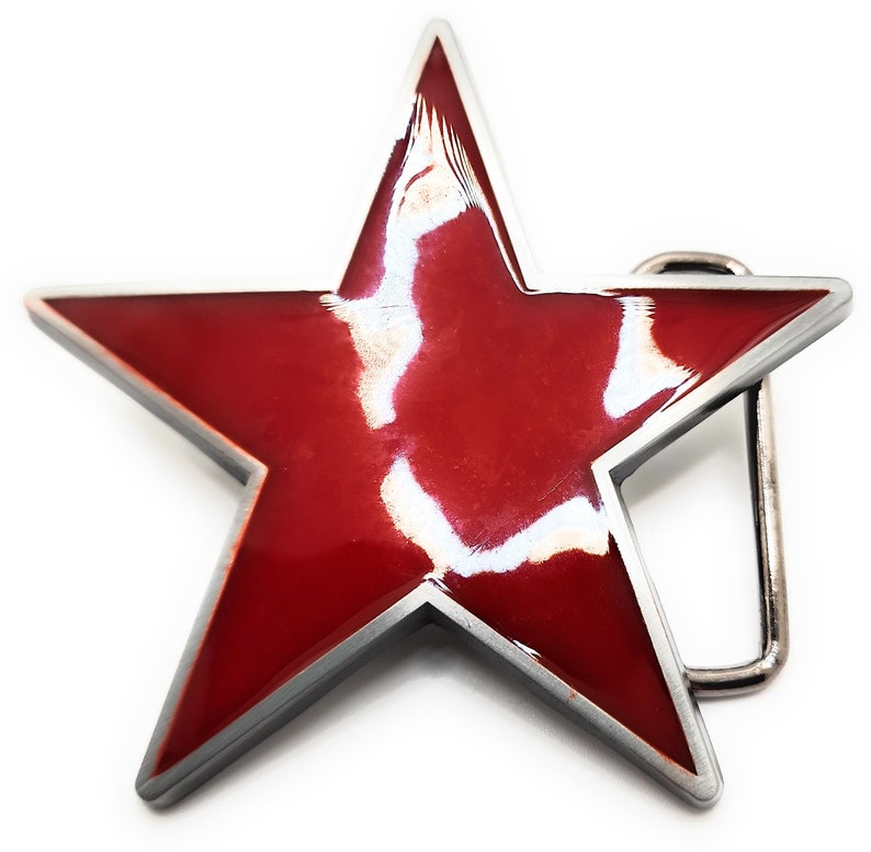 Red Star Belt Buckle image 4