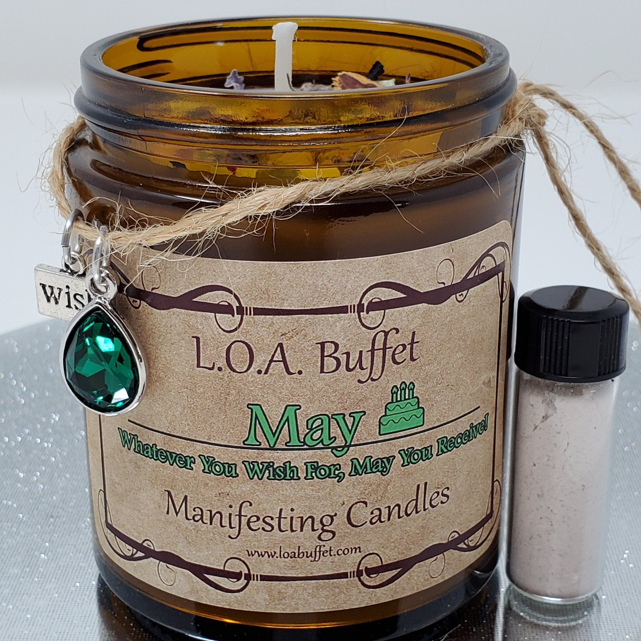 May Birthday Candle Wish Candle Law Of Attraction Birthday Etsy