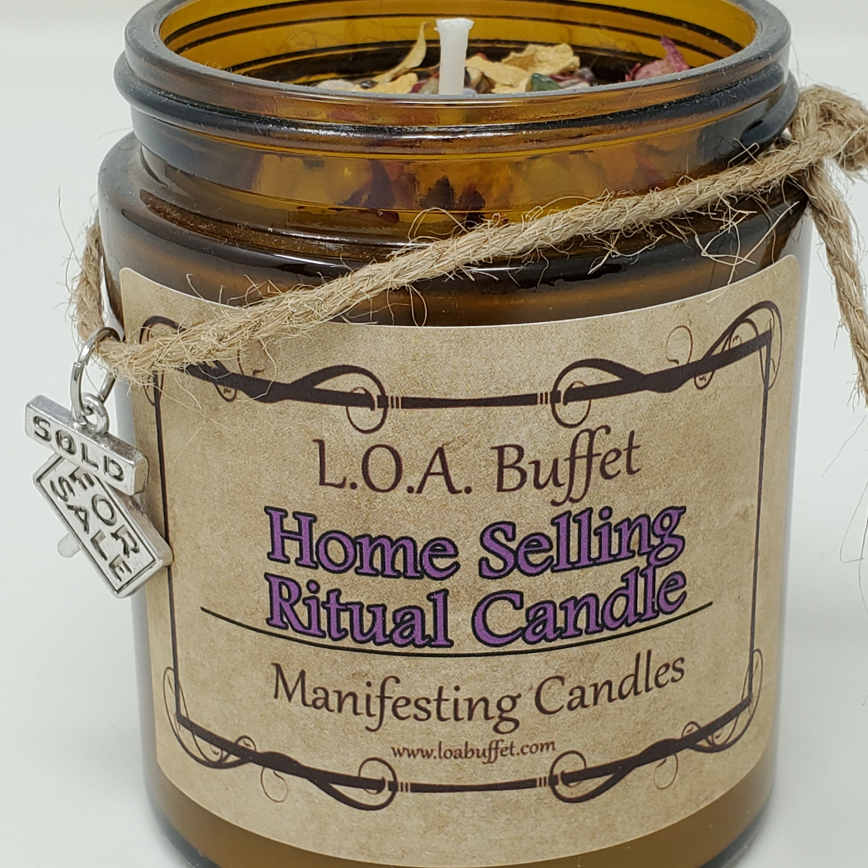 Home Selling Ritual Candle, Law of Attraction, Hand Poured Soy Candle,  Manifesting Candle, for Sale by Owner, Realtor Candle 