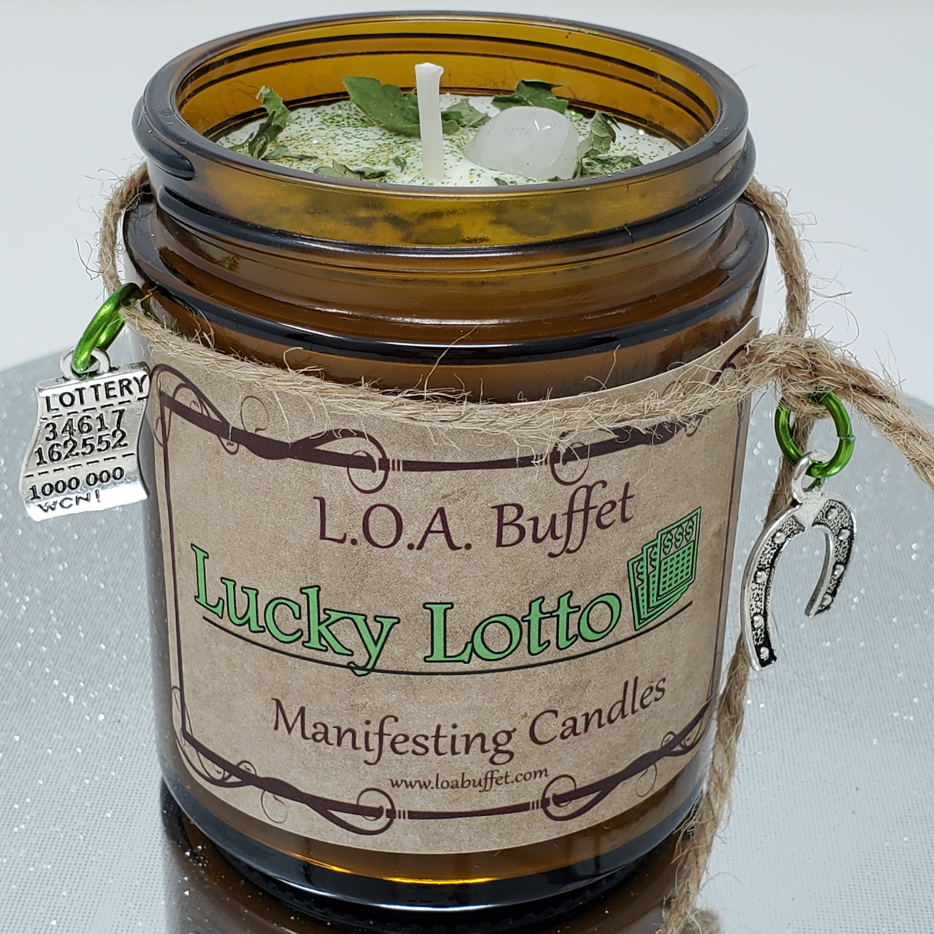 Lucky Lotto Intention Prosperity Candle Law Of Attraction Etsy