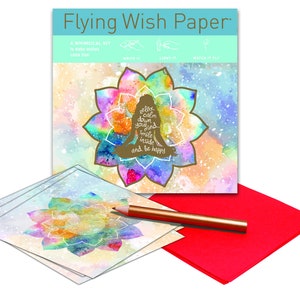 Chakras, Wish Paper, Law Of Attraction, Wish Kit, Manifesting Kit, Meditation Tool, Inspired Gift, Flying Wish Paper, Magic Flash Paper