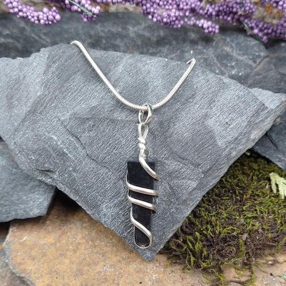 Shungite Pendent, Mindfulness Gift, Spiritual Growth Gift, Spiritual Jewelry, Meditation Jewelry, Spiritual Necklace