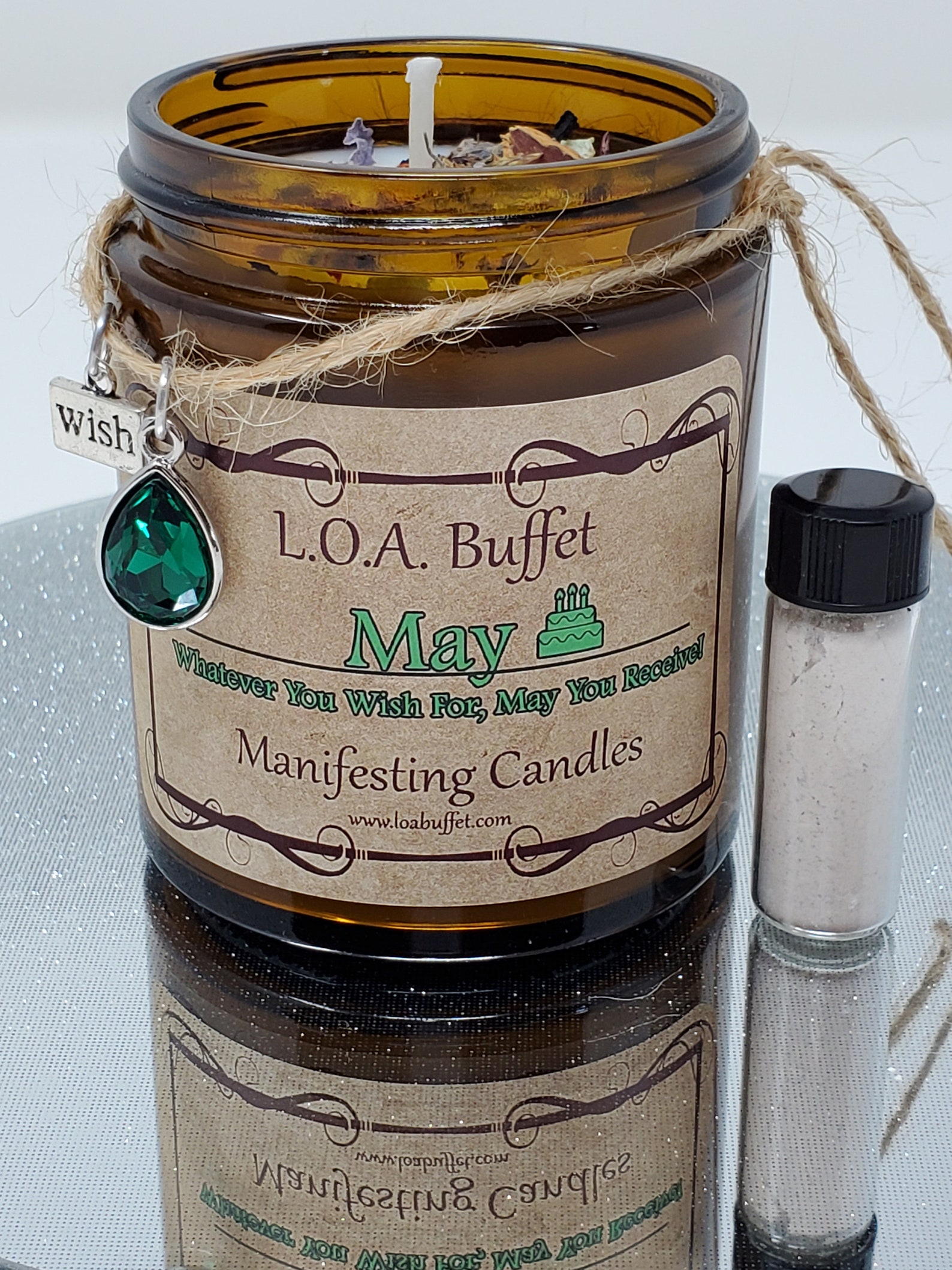 May Birthday Candle Wish Candle Law of Attraction Birthday Etsy