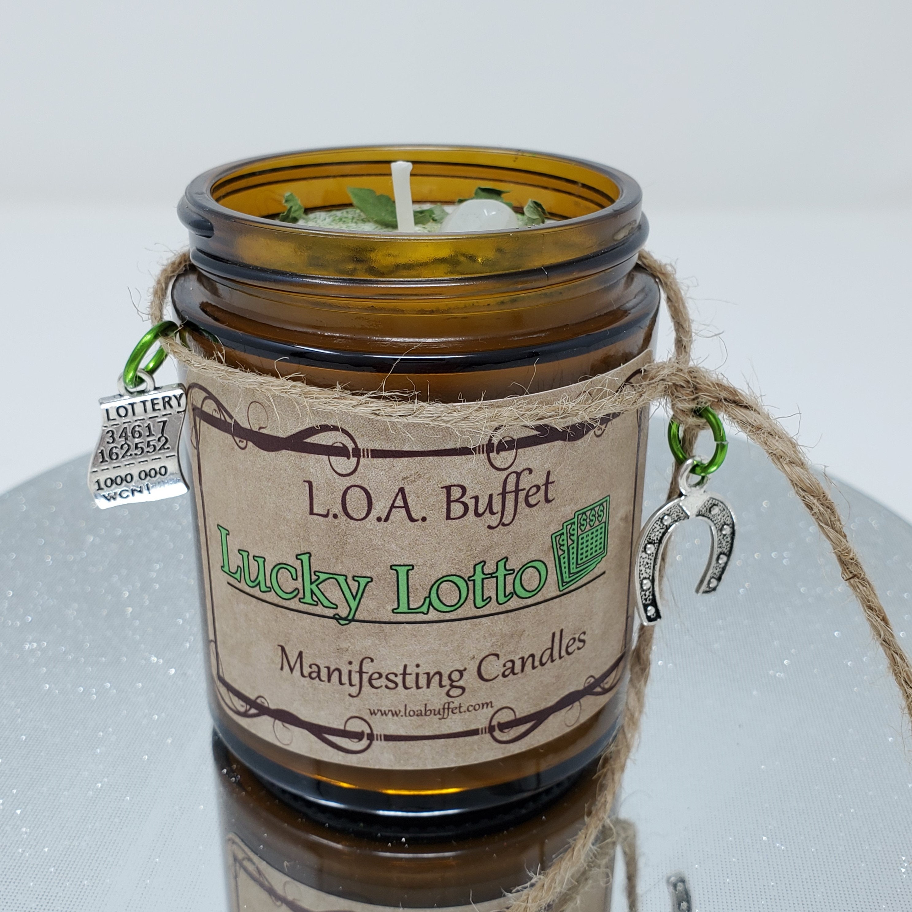 Lucky Lotto Intention Prosperity Candle Law Of Attraction Etsy