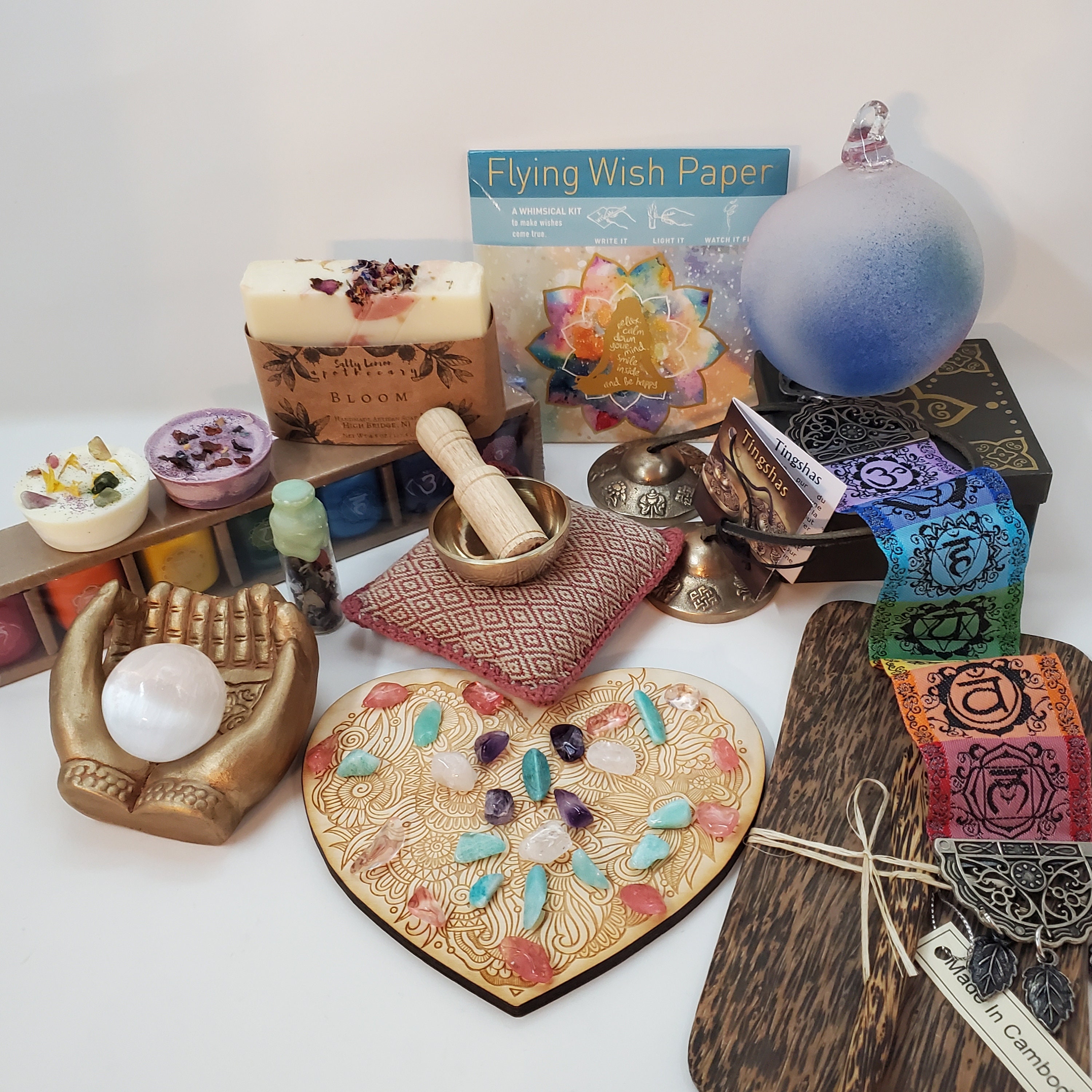 Deluxe Chakra Meditation Kit Tingsha Bells Singing Bowl Etsy