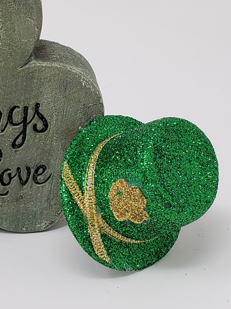 Blessings Sign St.Patty/'s Glitter Hat Motivational Art Shamrock Paper Weight 4 Leaf Clover Motivational Decor Luck of The Irish