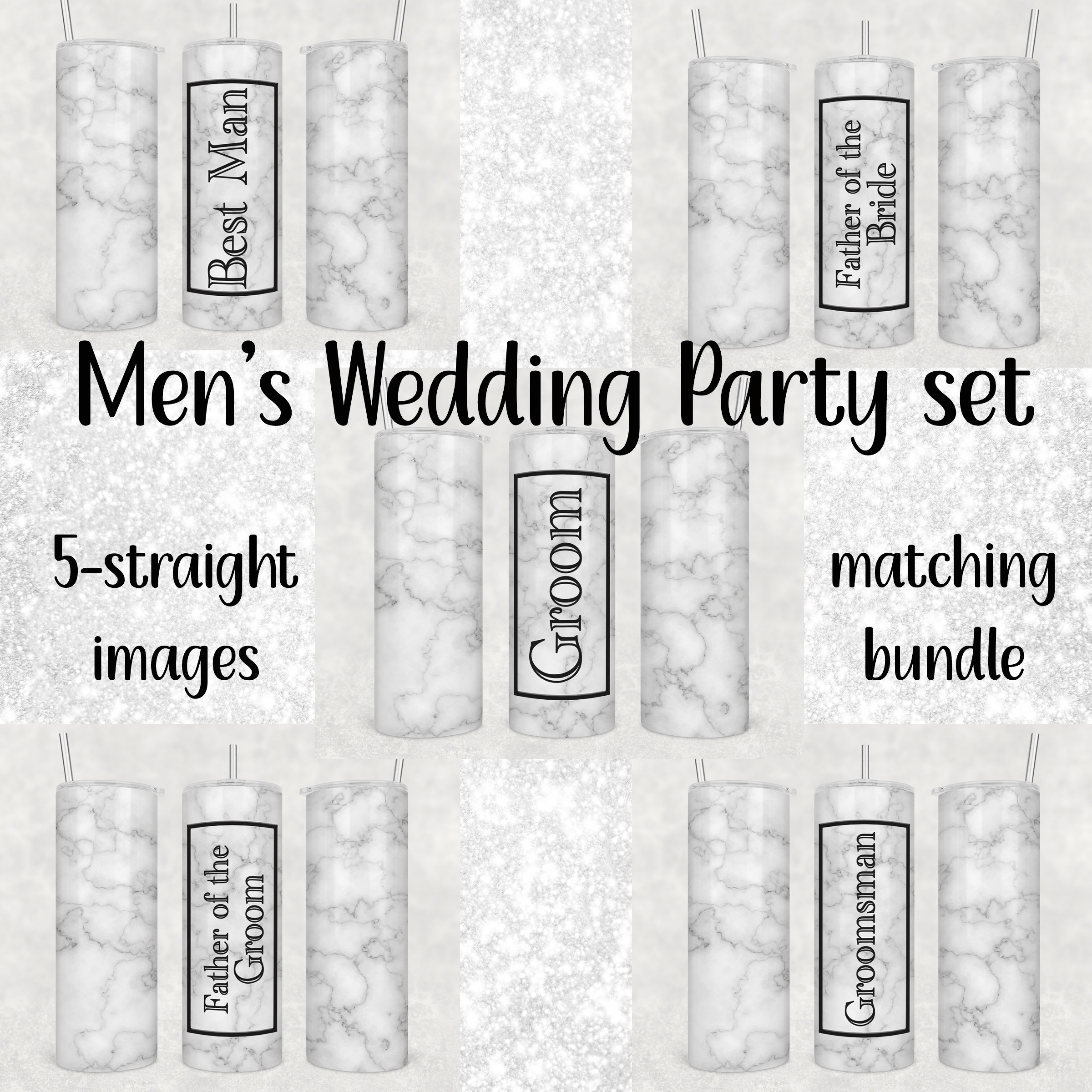 Men's Wedding Party Bundle Set Bridal Groomsman Groom Etsy