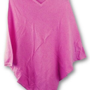 Pashmina Cashmere Poncho Pink