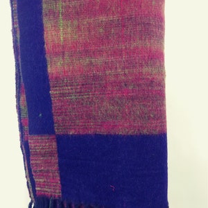 Hand loom woolen blanket 3932 5822