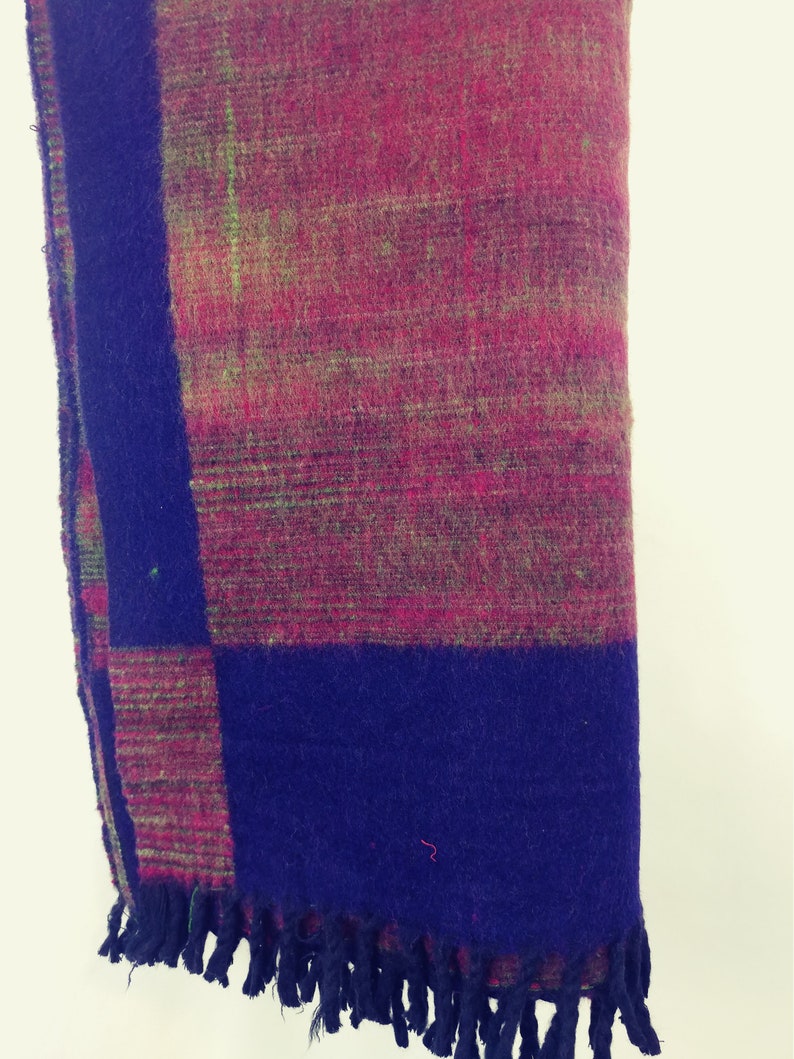 Hand loom woolen blanket 3932 5822