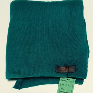 Hand Loom Pashmina Cashmere Shawl, Scarf Green Scarf 26"x80"