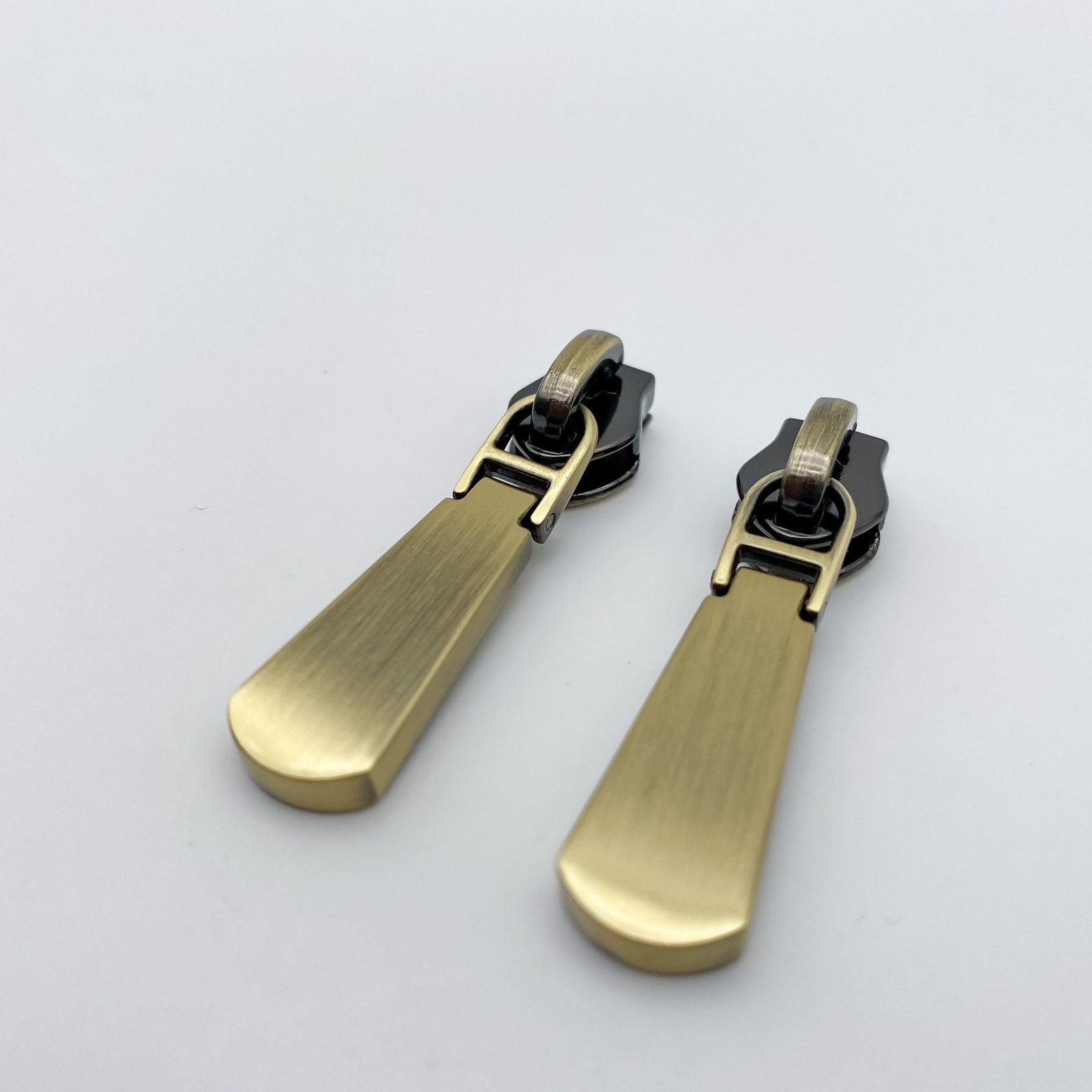 Luxury Brushed Brass No.5 Zipper Pulls Pack of 2 Etsy
