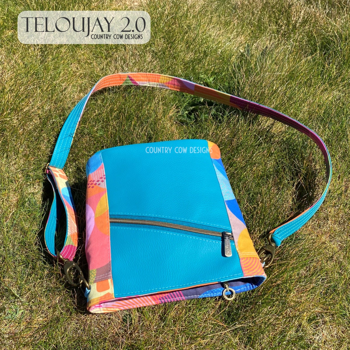 I made a Teloujay 2.0 crossbody bag : r/sewing