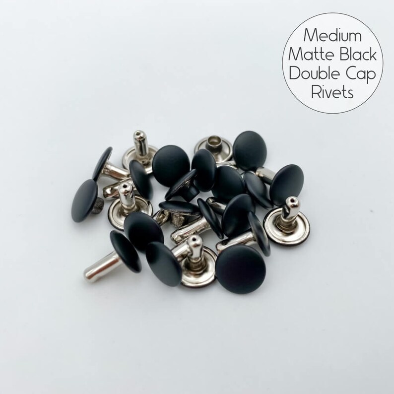 Medium & Large Double Cap Rivets Pack of 20 Etsy