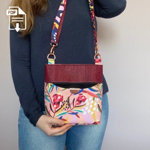 The Teloujay 1.0 Crossbody Bag - PDF Digital Sewing Pattern & Video Tutorial - Country Cow Designs